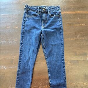 American Eagle Outfitters Dark Blue Skinny Jeans next level stretch size 6
